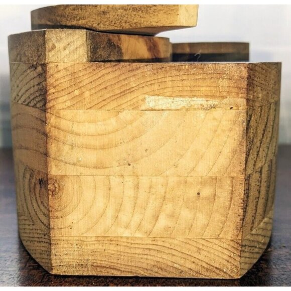 Wood Money Piggy Bank Owl Shaped Savings 7" Coin Jar Box Saver Great For Kids! - Picture 5 of 7